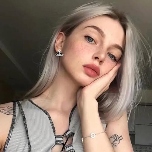 WDLYAN Punk Heart Saturn Necklace - 5 Colors Available Fashion Baroque Rhinestone Love Heart Saturn Planet Pendant Necklace Jewelry thumbnail 6