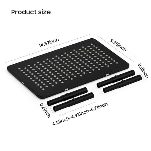 ‌Adjustable Automatic Cat Feeder Stand - Non-Slip Elevated Holder for Cats/Puppies, Fits Most Automatic Feeders & Water Dispensers, Black(Holder ONLY) thumbnail 3