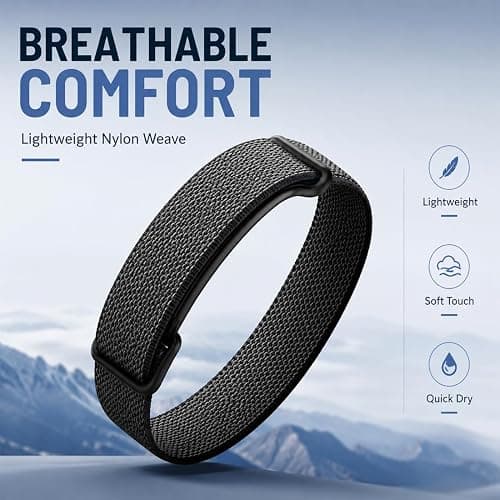 Band for Google Fitbit Air, Breathable Replacement Sport Strap with Classic Buckle, Water & Sweat Resistant, Adjustable Replacement Strap Compatible with Google Fitbit Air Fitness Tracker thumbnail 3