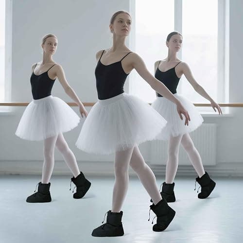 Daydance Ballet Warm up Booties Dance Slippers for Big Kid, Women thumbnail 2