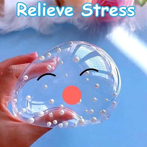 40 Pcs Nano Bubble Tape Kit with Balloon Inflator, Double Sided Tape Plastic Bubbles Balloon, Elastic Nano Bubble Tape DIY Craft Kit for Girls, Boys, Kids Party Favors and Novelty Toys thumbnail 3
