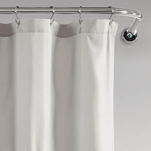 Lush Decor White Ruffle Flower Polyester Shower Curtain, 72" x 72" thumbnail 6