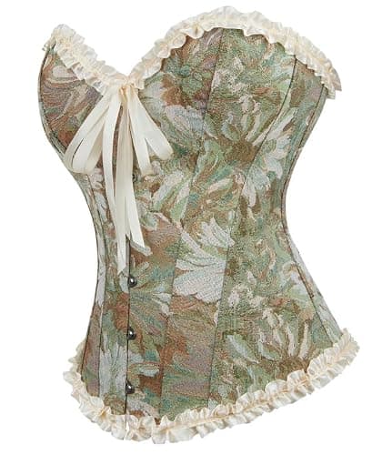 Alivila.Y Fashion Womens Lace Up Corset Top Overbust Body Shaper Bustier Corsets for Women thumbnail 3