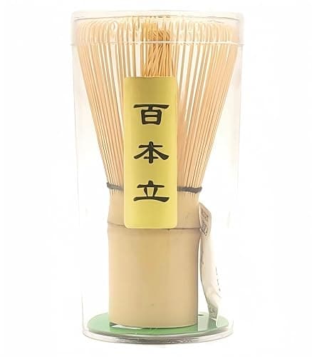 Matcha Whisk - Bamboo Whisk for Matcha Powder, Handcrafted Organic Traditional Japanese Chasen, 100-Prong Matcha Stirrer Wisk Mixer Brush for Authentic Tea Preparation - Image 1
