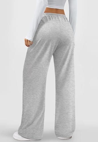 LYHIPSS Sweatpants Women Baggy Wide Leg Lounge Casual Pajama Sweat Pants thumbnail 2