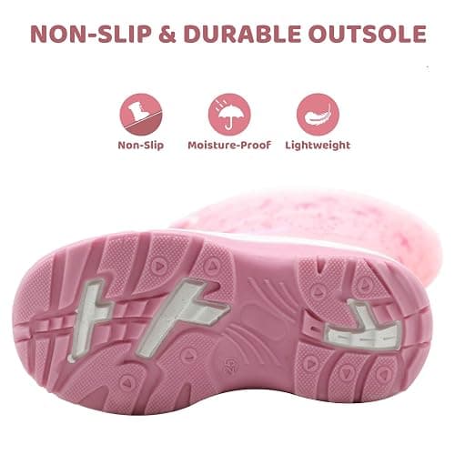 Apakowa Kid's Girls Cold Weather Snow Boots (Toddler/Little Kid) thumbnail 6