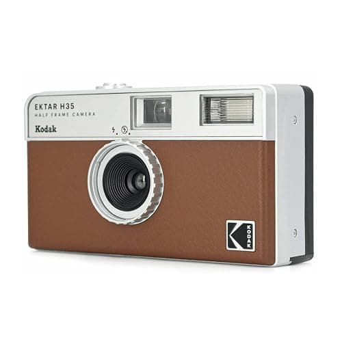 KODAK EKTAR H35 Half Frame Film Camera, 35mm, Reusable, Focus-Free, Lightweight, Easy-to-Use (Brown) (Film & AAA Battery are not Included) thumbnail 4