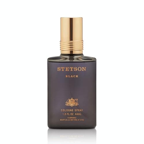 Stetson Black - Cologne for Men - Woody, Dark and Spicy Scent with Fragrance Notes of Sandalwood, Spices, and Suede - 1.5 Fl Oz - Image 1