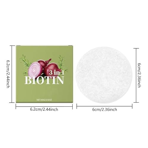 Zwiebel-Rosemarin-Shampoo-Bar, Onion Rosemary Haarseife, Shampoo Bar für Haarwachstum, Tiefenreinigung und Hydratisierung, Für alle Haartypen, Reisegröße thumbnail 9
