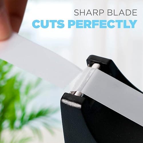Desktop Tape Dispenser - Non-Skid Base - Weighted Tape Roll Dispenser - Perfect for Office Home School (Tape not Included) 4 Pack thumbnail 4