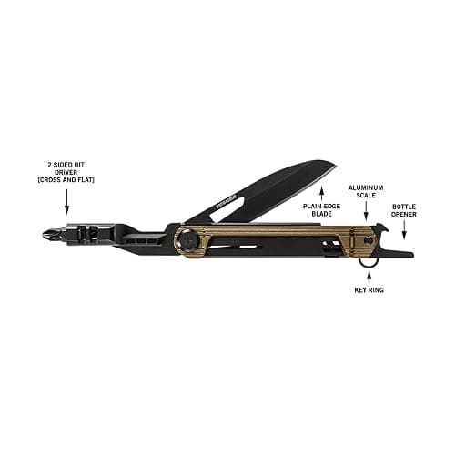 Gerber Gear Armbar Slim Drive Pocket Knife EDC Multitool with Screwdriver, Bottle Opener, Burnt Bronze thumbnail 3