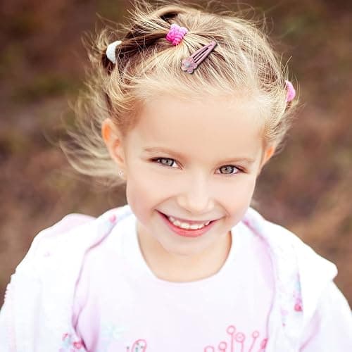 20 Pcs Cute Pink Flower Metal Snap Barrettes and Hairpins for Little Girls Kids Children thumbnail 5