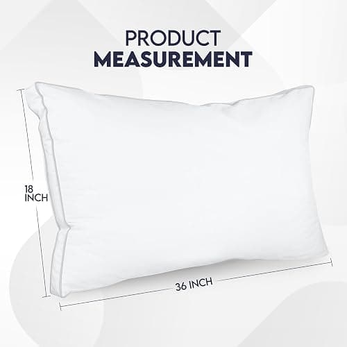 Utopia Bedding Bed Pillows for Sleeping King Size (White), Set of 2, Soft & Fluffy Pillow with Down Alternative Filling, Cooling, Hotel Quality, Gusseted Pillow for Back, Stomach or Side Sleepers | Cotton Blended Down alternative pillows for sleeping, soft fluffy cooling comfort for Back, side & stomach sleepers, 2 pack thumbnail 2
