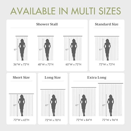 AmazerBath Shower Curtain Liner, 72x72 Clear Shower Curtain Liner, Waterproof Plastic Shower Liner, Cute Lightweight PEVA Shower Curtain for Bathroom with 3 Magnets and 12 Rustproof Metal Grommets thumbnail 6