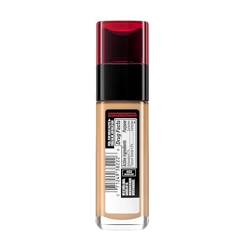 L'Oreal Paris Makeup Infallible Up to 32 Hour Fresh Wear Lightweight Foundation, 455 Natural Buff, 1 Fl Oz, Packaging May Vary thumbnail 9