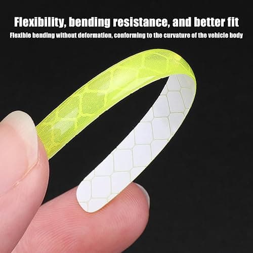 Zipelo 20PCS Reflective Car Wheel Decorative Stripe Stickers, Anti Scratch Vehicle Night Safety Warning Tape Decal, Automotive Exterior Tire Rims Sticker Accessories, Universal Fit (Purple) thumbnail 6
