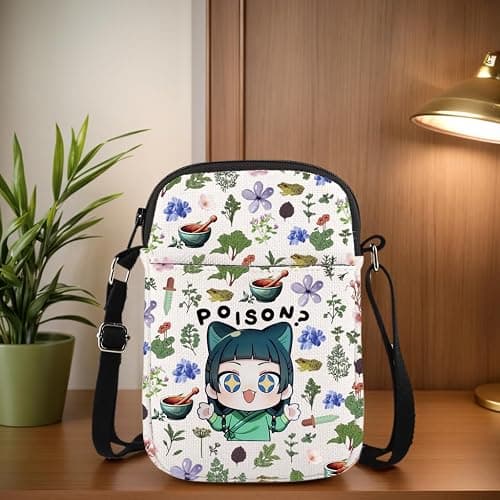 WCGXKO Anime Inspired Messenger Bag Animated Movie Themed Zipper Crossbody Bag For Fans thumbnail 3