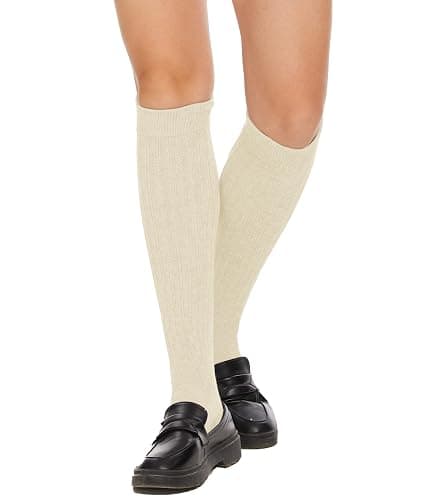 AugRing Womens Slouch Scrunch Socks Retro Knee High Soft Stack Chunky Cozy Boot Socks For Women Size 6-11 thumbnail 5