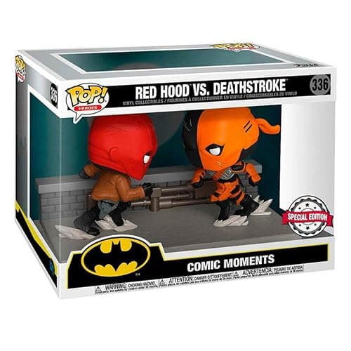 Funko San Diego Comic-Con 2020 Pop! Comic Moment DC: Red Hood vs. Deathstroke Vinyl Figure, Multicolor thumbnail 3