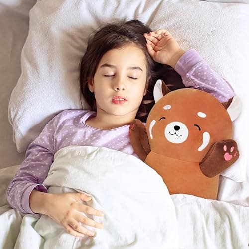 MIAOHAHA Plush Raccoon Pillow - Cute Stuffed Animal Toy, 50cm/19.6in, Perfect for Kids & Girls, Hugging Pillow for Sleeping & Gifting thumbnail 3