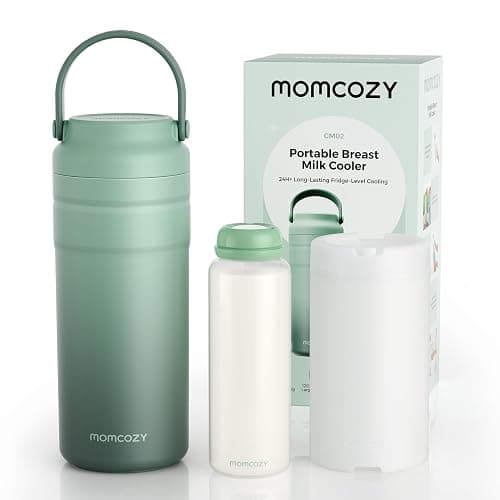 Momcozy Tragbarer Muttermilchkühler für unterwegs, 355ml Kompakt | 355ml kompakt, auslaufsicher, 24h eisfreie Kühlung, doppelwandige Isolierung, BPA-frei, für Reisen, unverzichtbares Geschenk - Image 1