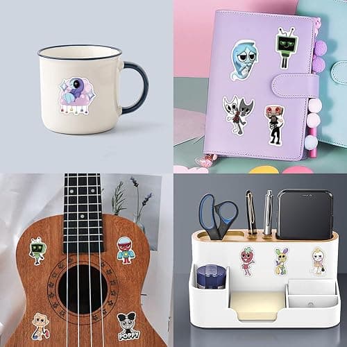 54Pcs World for Dandys Stickers, Figure Vinyl Waterproof DIY Sticker Decals for Party, Water Bottle Scrapbook Laptop Skateboard Computer for Teens Fans thumbnail 5