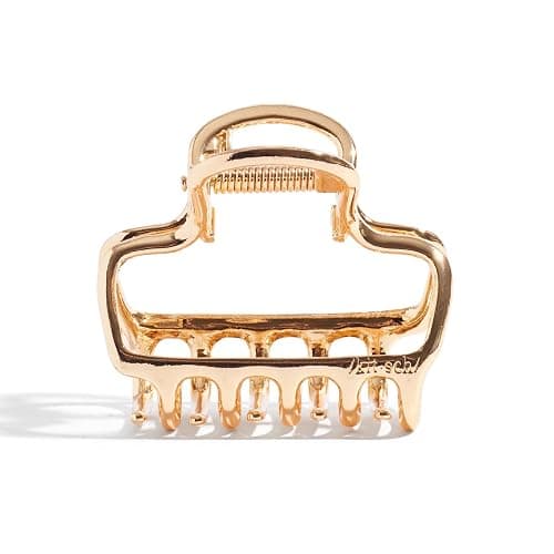 Kitsch Open Shape Metal Hair Clips for Women - Durable & Elegant Metal Claw Clips | Strong Hold for Updo and Half Up Styles | Ideal Gifts for Women - Gold, 1pc thumbnail 2