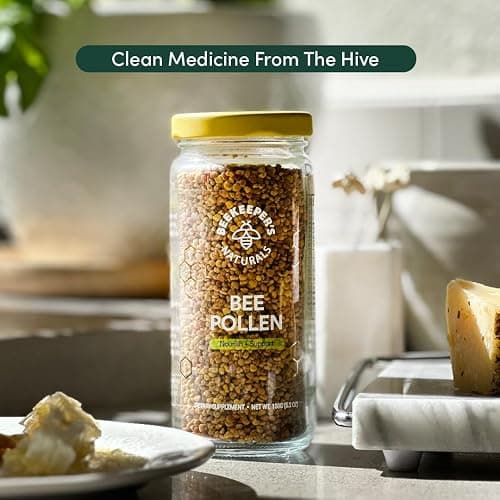 Beekeeper's Naturals - 100% Raw Bee Pollen Granules, Natural Preserved Enzymes, Source of Vitamin B, Minerals, Amino Acids & Protein - Paleo & Keto Friendly, Gluten Free (5.2 oz) thumbnail 8
