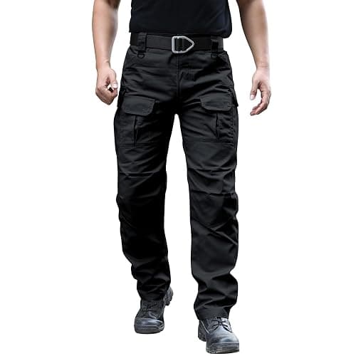 Hiwise Men's Stretch Tactical Pants Water Resistant Ripstop Cargo Pants Outdoor Lightweight EDC Work Hiking Pants thumbnail 3