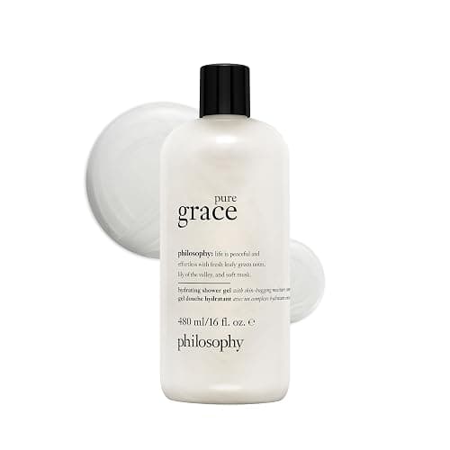 philosophy pure grace hydrating bath & shower gel - efficiently cleanses, soothes & comforts dry skin - vegan & cruelty free formula - Image 1