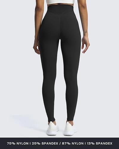Aoxjox High Waisted Workout Leggings for Women Trinity Yoga Pants 26.5" thumbnail 4