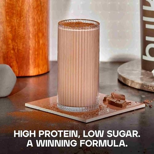 Chocolate Bulk Pure Whey Protein Powder,Chocolate,22g Protein and 5g BCAAs per Scoop,Whey Concentrate Shake,Low Sugar,Supports Muscle Growth and Repair,Smooth Mixing,Vegetarian,1kg thumbnail 4