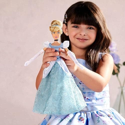 Disney Store Official Disney Princess Classic Doll (Cinderella), 11 Inches, Includes Brush with Molded Details, Fully Posable Toy in Classic Outfit - Disney Princess Toys for Girls thumbnail 2