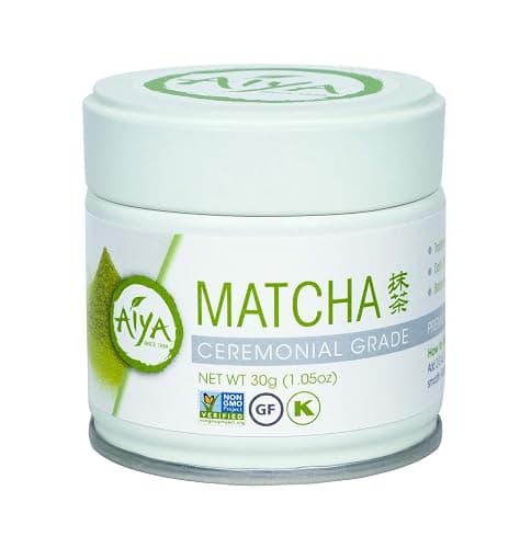 Aiya Authentic Japanese Premium First Harvest Ceremonial Grade Matcha Green Tea Powder - Vegan-Friendly, Zero Sugar, Gluten-Free - 30g Tin - Image 1