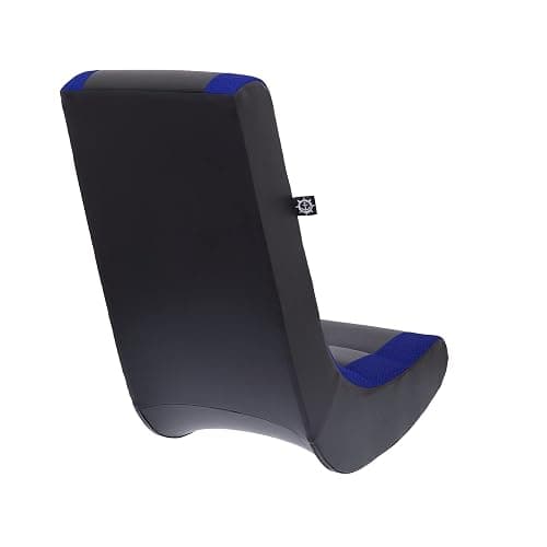 The Crew Furniture Classic Video Rocker Gaming Chair, for Kids and Teens, PU Faux Leather & Polyester Mesh, Black/Blue thumbnail 9