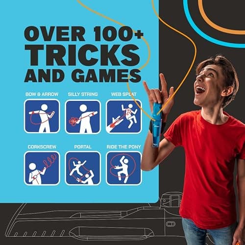 ZipString Aracna Glow-in-the-Dark Webshooter String Launcher Toy | For Kids, Teens & Adults, Patented, Reloading, Durable, Superhero Web Shooting Action thumbnail 5