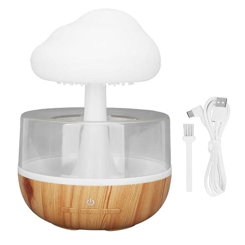 TOPINCN Rain Cloud Humidifier Essential Oil Diffuser, 7 Color Night Light Ultrasonic Cool Mist Aromatherapy Diffuser for Home Bedroom Office, Auto Off Timer Relaxation - Image 1