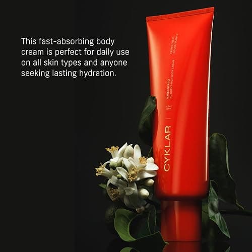 CYKLAR Nutrient Rich Body Cream. Naked Neroli Nourishing Moisturizer with Niacinamide and Banana Flower Extract. Deep Hydration, Thick Body Lotion, Dry Skin Cream for Women and Men, 8 Fl Oz thumbnail 3