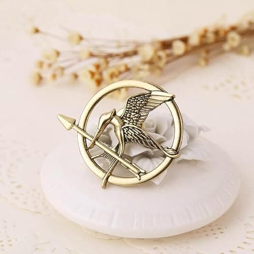 The Katniss Everdeen Costume, Mockingjay Pin for Hunger Games Pin,Prop Replica, Strong, Copper, for Hunger Games Movie Enthusiasts thumbnail 5
