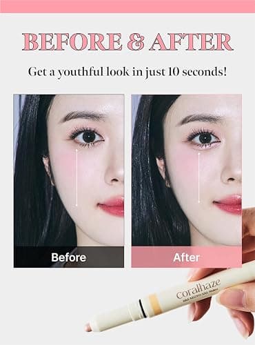 CORALHAZE Idol AEGYO-SAL Maker 02 Sparkling Pink, 2-in-1 Under-Eye Highlighter and Contour Liner for Bright, Voluminous Eyes, Long-Lasting, Smudge-Proof Shimmer Stick with Natural Glow, Korean Beauty - 02 Sparkling Pink - 1 Count (Pack of 1) thumbnail 5