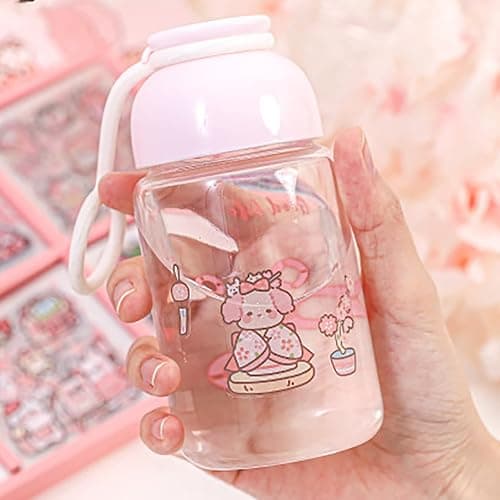 Doraking Kawaii Cute Animal Stickers for Journaling Scrapbooking, Vinyl Transparent Flower Stickers for Water Bottle Laptop, 200 Sheets Aesthetic Sticker Boxed Gifts for Teens Adults thumbnail 5
