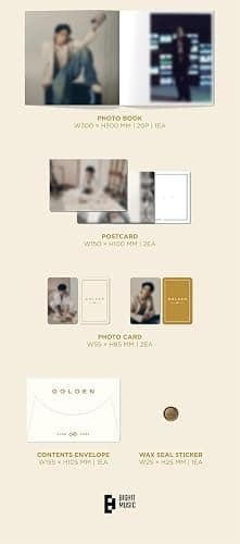 Jungkook GOLDEN 1st Album LP Vinyl Version with Tracking Sealed JUNG KOOK thumbnail 4