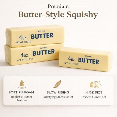 10 inch Butter Squishy Stick, Giant 14 Oz Slow Rising Jumbo Squeeze Stress Relief Big Squishies for Office & Desk Use for Adults (Giant) thumbnail 7