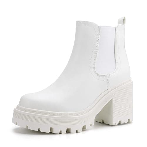 firelli Women Fashion Chelsea Boots Platform Boots Classic Ankle Booties - Image 1