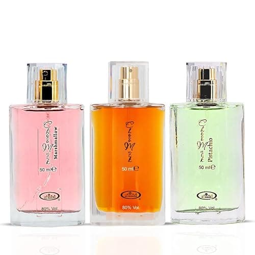 Al-Rehab Choco Musk Perfume - Original, Marshmallow & Pistachio Eau de Parfum Sprays 50ml (1.65 oz) | Gourmand Perfume with Chocolate & Vanilla | Long-Lasting Sweet Fragrances (Bundle) thumbnail 2