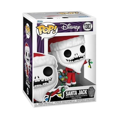 Funko Pop! Disney: The Night Before Christmas 30th - Santa Jack Skellington - The Nightmare Before Christmas - Figura in Vinile da Collezione - Idea Regalo - Merchandising Ufficiale - Movies Fans - Image 1