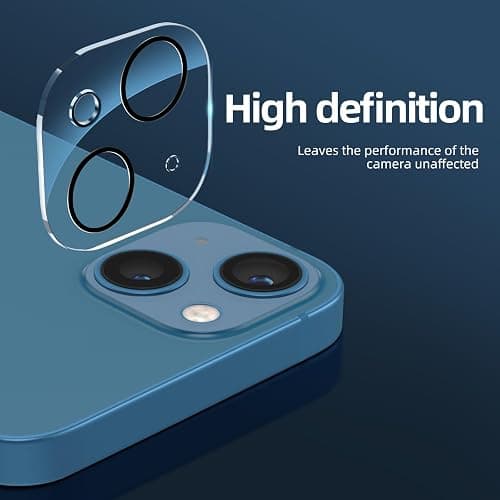 NEW'C 3X for iPhone 14 Pro Max Screen Protector (6.7 inches)+ 3X Camera Lens Protector, Sensor Protection + Dust Plug - Case Friendly Tempered Glass Film, Ultra Resistant thumbnail 6
