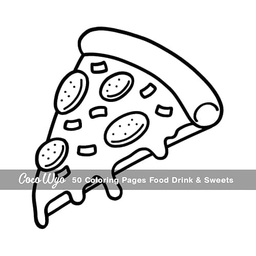 Food Drink & Sweets: Coloring Book for Adults and Kids, Bold and Easy, Simple and Big Designs for Relaxation Featuring a Variety of Foods, Drinks, Desserts and Fruits (Bold & Easy Coloring) thumbnail 4