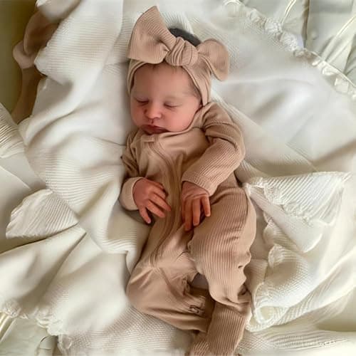 Zero Pam Reborn Baby Dolls-20 in Silicone Baby Doll, 3D Painted Skin Cloth Body Real Life Newborn Babies, Silicone Reborn Dolls with Accessories thumbnail 4
