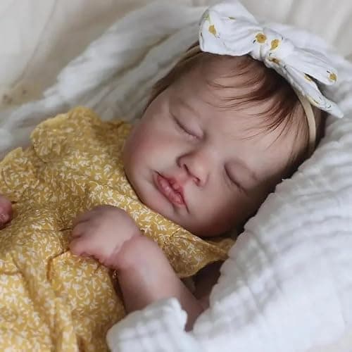 Anano Full Silicone Reborn Baby Doll Girl 20 in Realistic Baby Dolls Silicone Full Body Lifelike Newborn Babies Reborn Toddler Dolls Soft Real Life Like Babys Doll Washable thumbnail 5